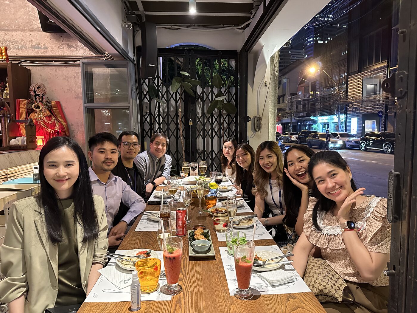 Team dinner with IPG Mediabrands colleagues